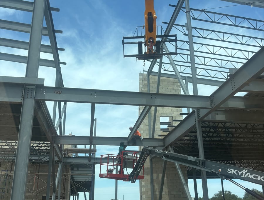 Structural steel erection