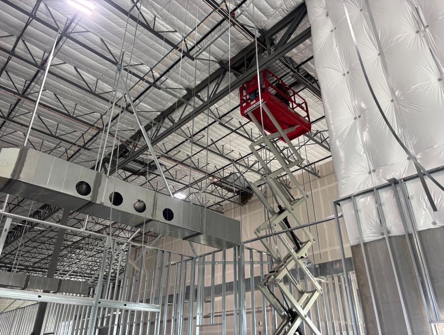 Steel storefront frames